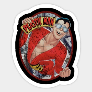 Retro Cartoon Man P Sticker